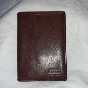 Brown Coach Leather Men’s card holder.